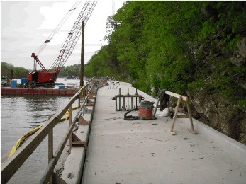 Big Slackwater construction