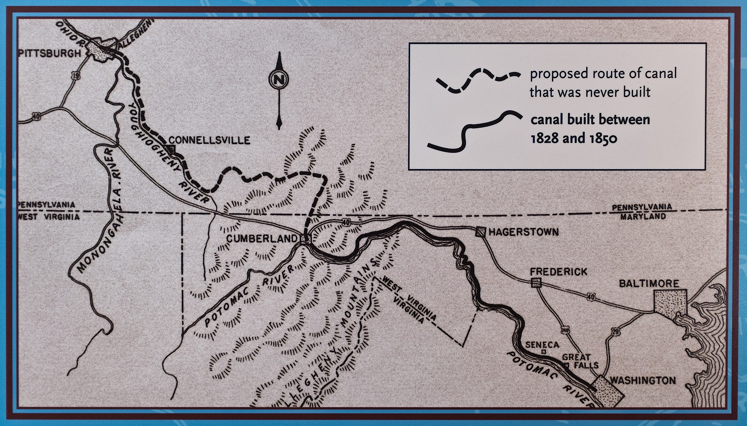 Proposed map of C&O Canal
